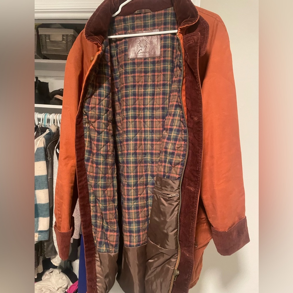 Vintage Burnt Orange Michael Mortell Coat View 3